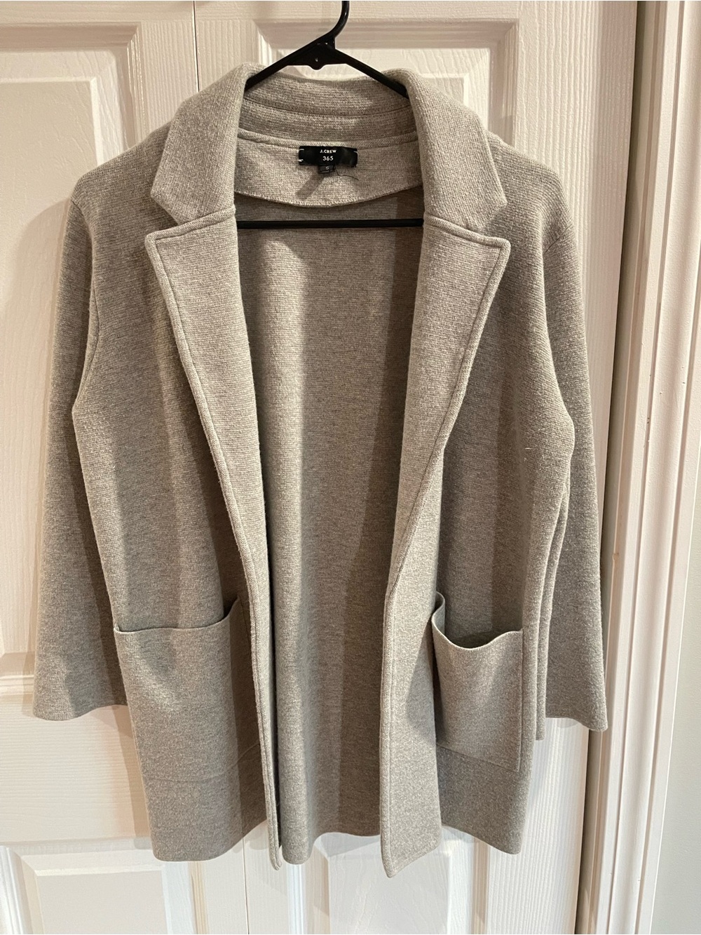 Grey J Crew Sophie Sweater Blazer Size S